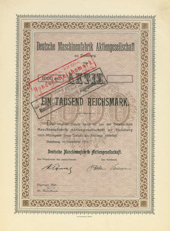 Deutsche Maschinenfabrik AG