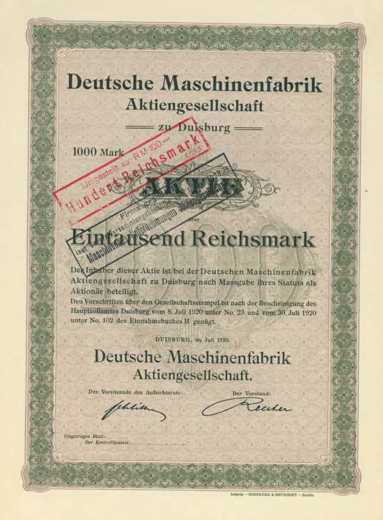 Deutsche Maschinenfabrik AG