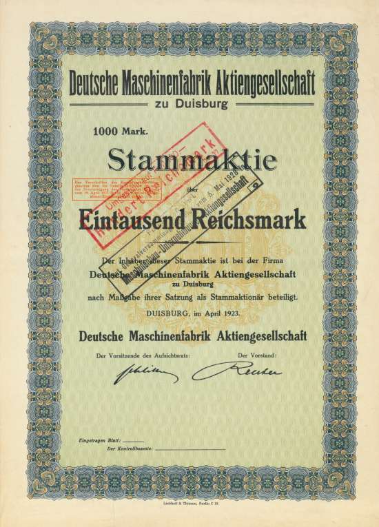 Deutsche Maschinenfabrik AG