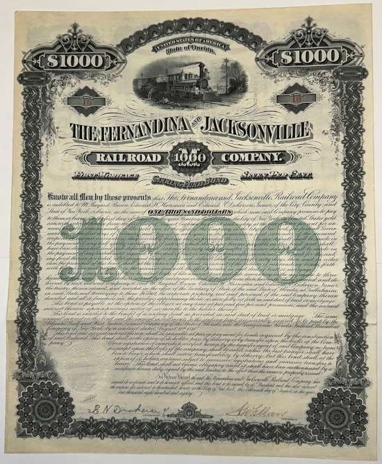 Fernandina and Jacksonville Railroad Company