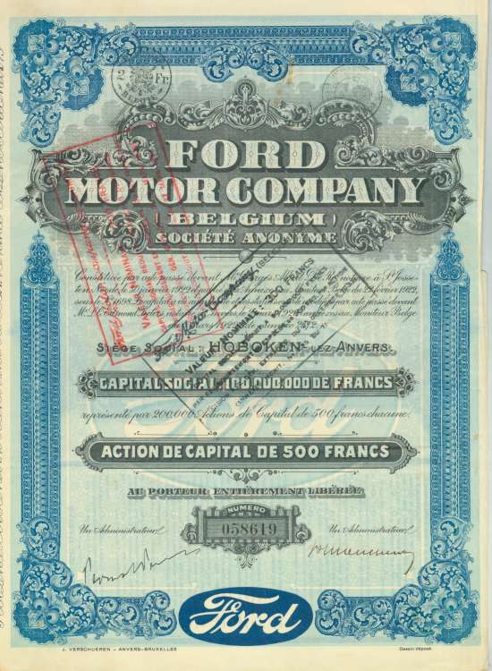 Ford Motor Company (Belgium) Société Anonyme