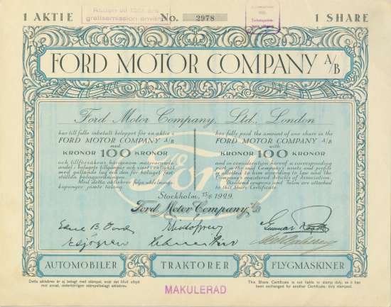Ford Motor Company A/B