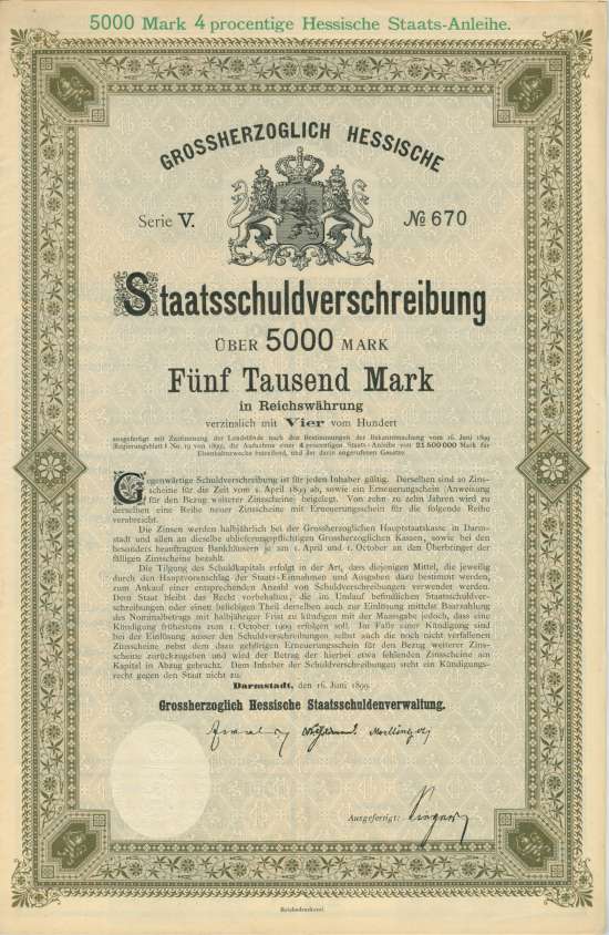Grossherzoglich Hessische Staatsschuldenverwaltung