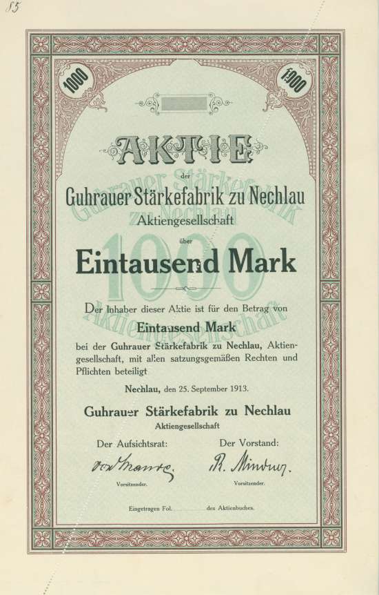 Guhrauer Stärkefabrik zu Nechlau AG
