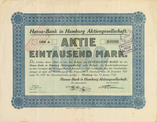 Hansa-Bank in Hamburg AG
