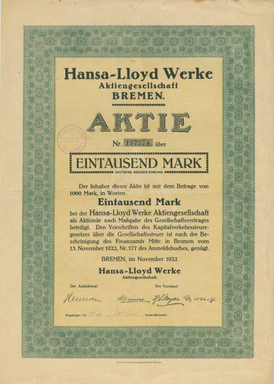 Hansa-Lloyd Werke AG