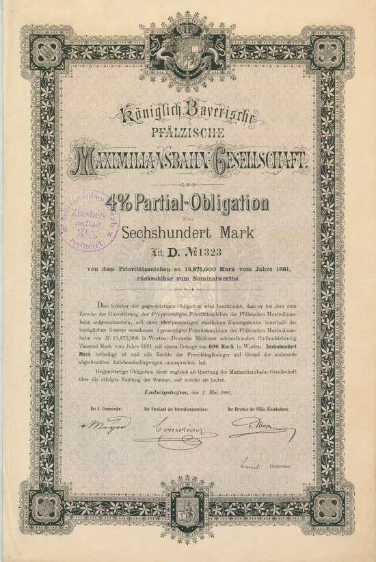 Königlich Bayerische Pfälzische Maximiliansbahn-Gesellschaft