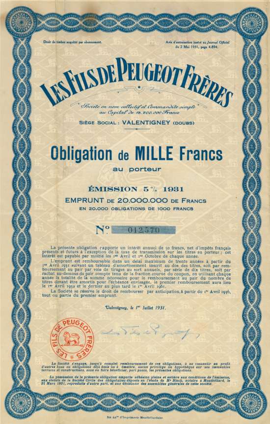 Les Fils de Peugeot Frères