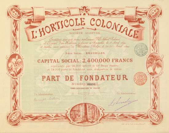 L'Horticole Coloniale Société Anonyme
