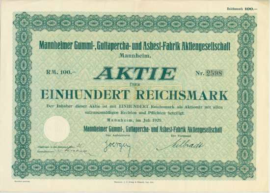 Mannheimer Gummi-, Guttapercha- und Asbest-Fabrik AG