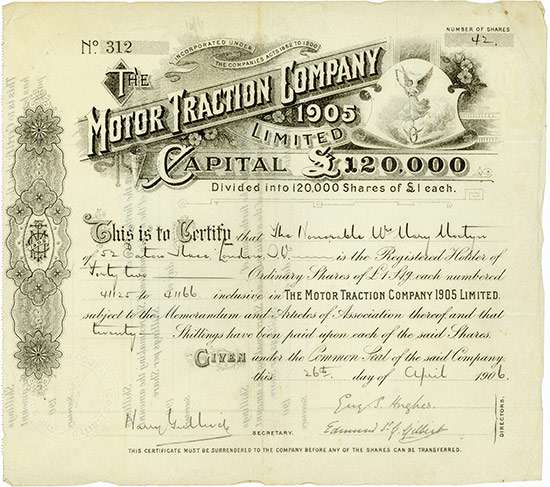 Motor Traction Company 1905 Limited