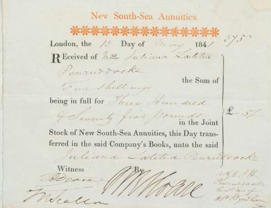 New South-Sea Annuities