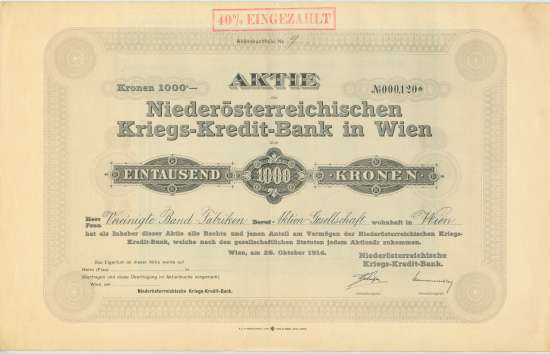 Niederösterreichische Kriegs-Kredit-Bank