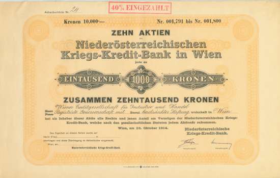 Niederösterreichische Kriegs-Kredit-Bank