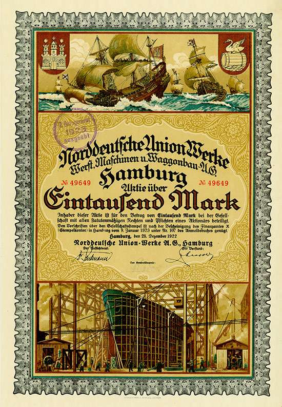 Norddeutsche Union-Werke Werft, Maschinen- & Waggonbau-AG