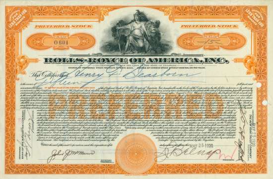 Rolls-Royce of America, Inc.