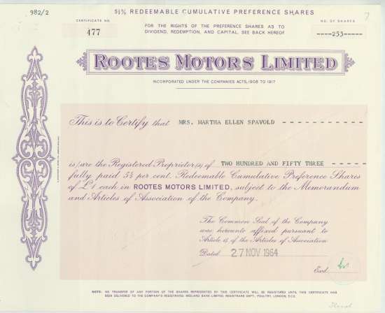 Rootes Motors Limited