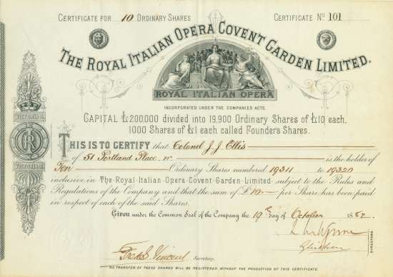 Royal Italian Opera Covent Garden Limited