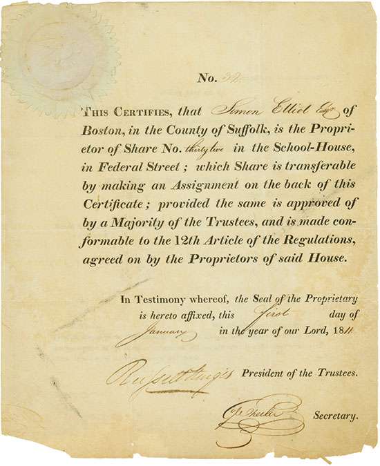 School-House, in Federal Street