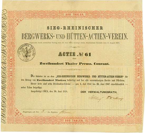 Sieg-Rheinischer Bergwerks- und Hütten-Actien-Verein