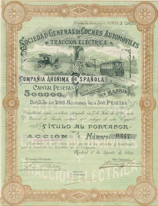 Sociedad. General de Coches Automoviles y Tracción Eléctrica