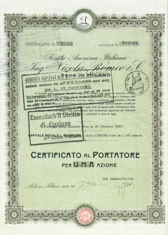 Società Anonima Italiana Ing. Nicola Romeo & C.