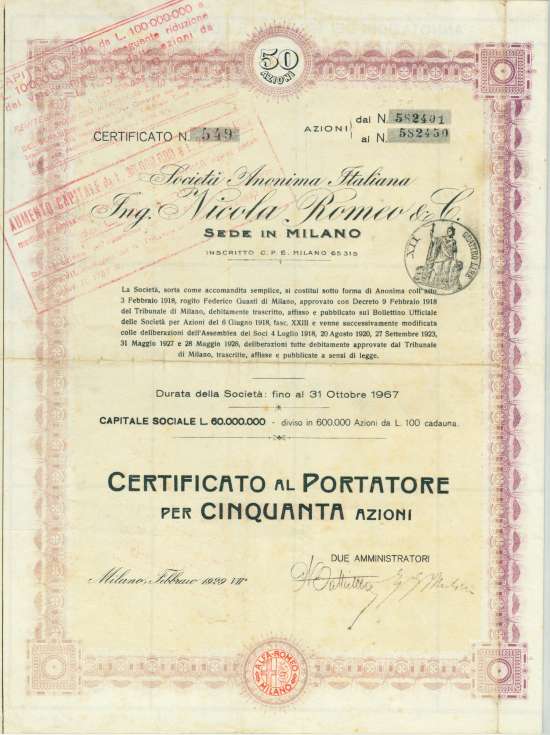 Società Anonima Italiana Ing. Nicola Romeo & C.