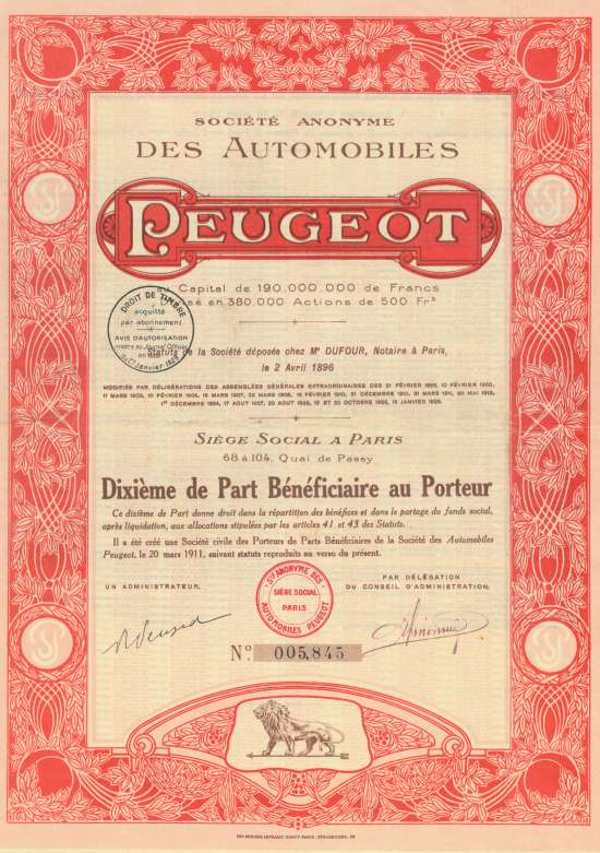 Société Anonyme des Automobiles Peugeot