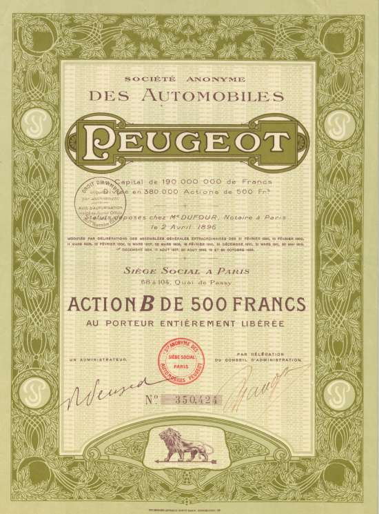 Société Anonyme des Automobiles Peugeot