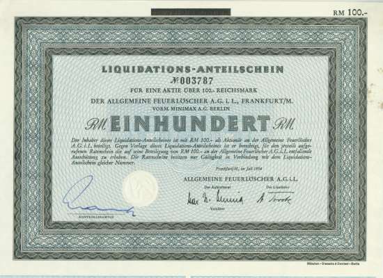 Allgemeine Feuerlöscher AG i.L.