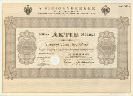 A. Steigenberger Hotelgesellschaft KGaA