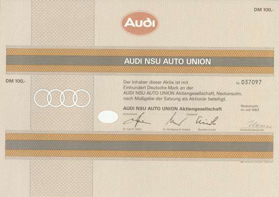 AUDI NSU Auto Union AG