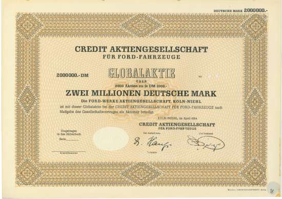 Credit AG für Ford-Fahrzeuge