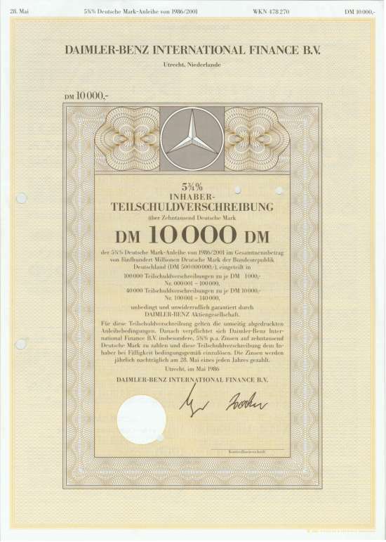 Daimler-Benz International Finance B.V.