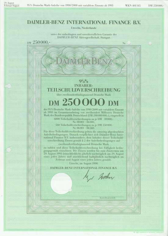 Daimler-Benz International Finance B.V.