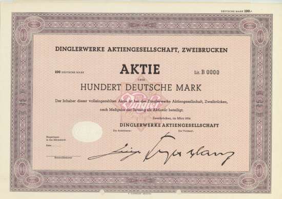 Dinglerwerke AG