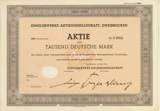 Dinglerwerke AG