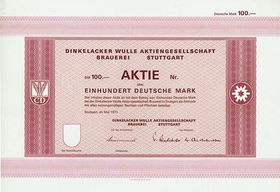 Dinkelacker Wulle Brauerei AG 