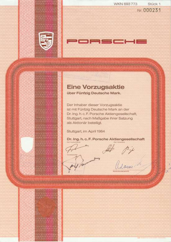 Dr. Ing. h. c. F. Porsche AG