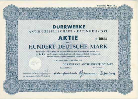 Dürrwerke AG