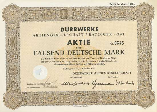 Dürrwerke AG