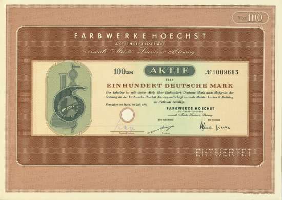 Farbwerke Hoechst AG vormals Meister Lucius & Brüning