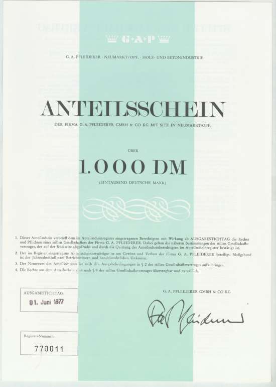 G. A. Pfleiderer GmbH & Co. KG