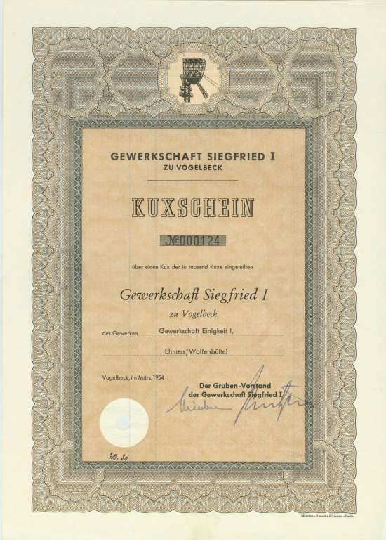 Gewerkschaft Siegfried I zu Vogelsbeck