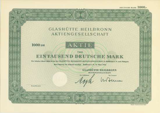Glashütte Heilbronnn AG