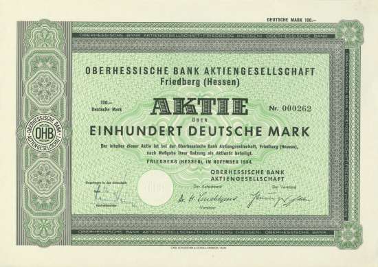 Oberhessische Bank AG