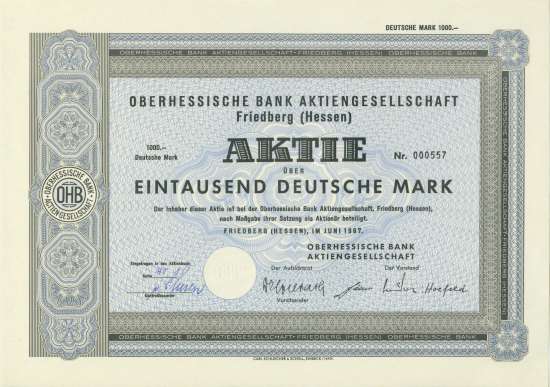 Oberhessische Bank AG