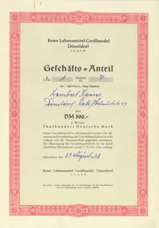 Rewe Lebensmittel-Großhandel Düsseldorf eGmbH