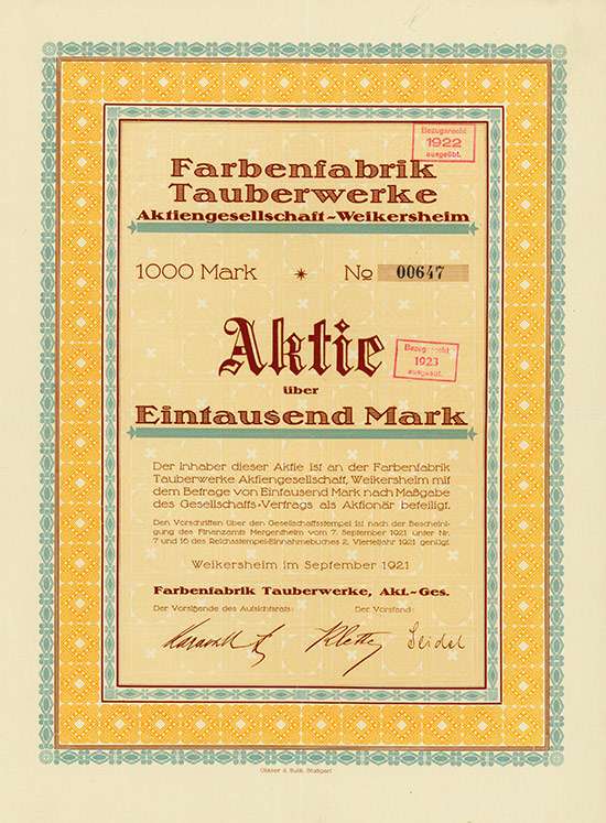 Farbenfabrik Tauberwerke AG