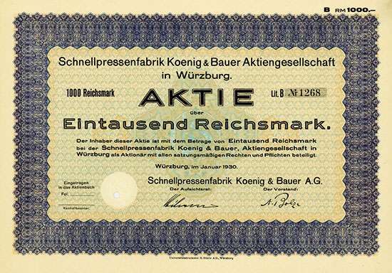 Schnellpressenfabrik Koenig & Bauer AG